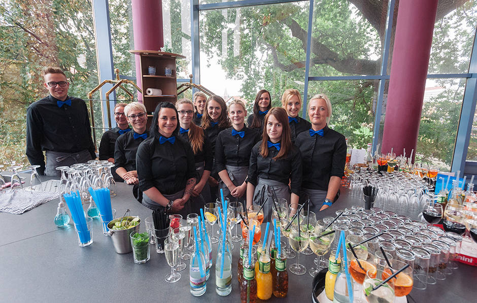 Studio1® als Eventprofi - Cateringteam Festakt 25 Jahre Eichsfeldwerke
