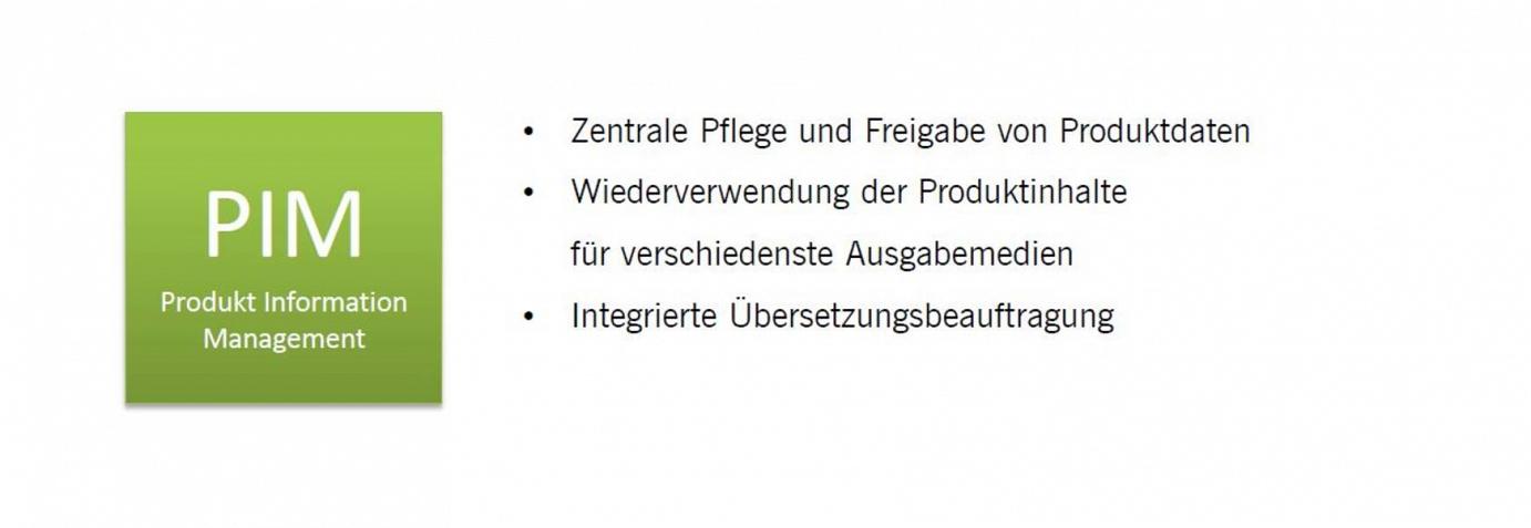 Vorteile PIM Product Information Management