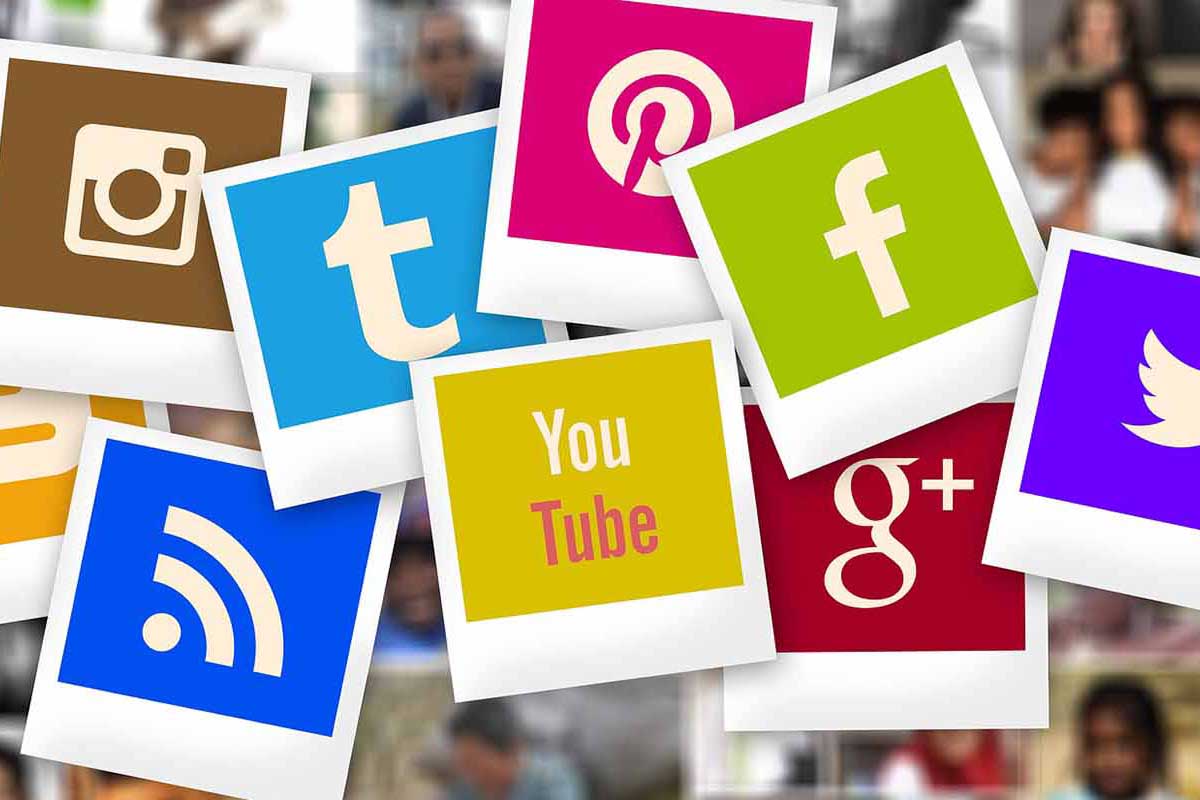 Social Media Marketing - Piktogramme Social Media Kanäle