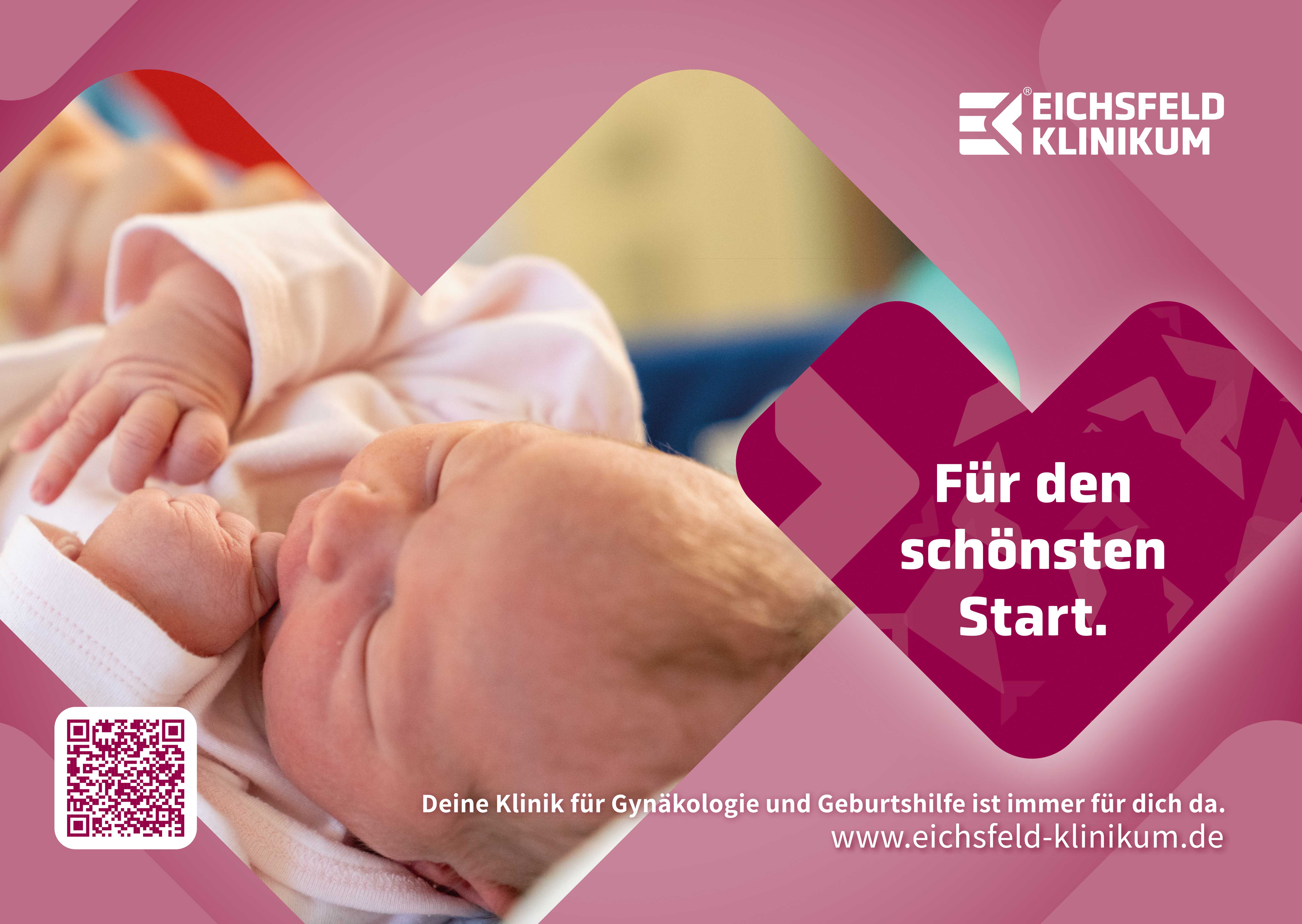 Studio1® Referenz Eichsfeld Klinikum Kampagne Geburtsklinik - Großflächen