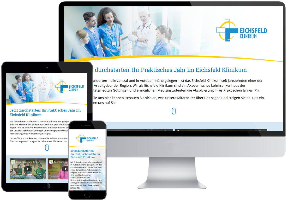 Studio1® Referenz Eichsfeld Klinikum Karriere-Marketing