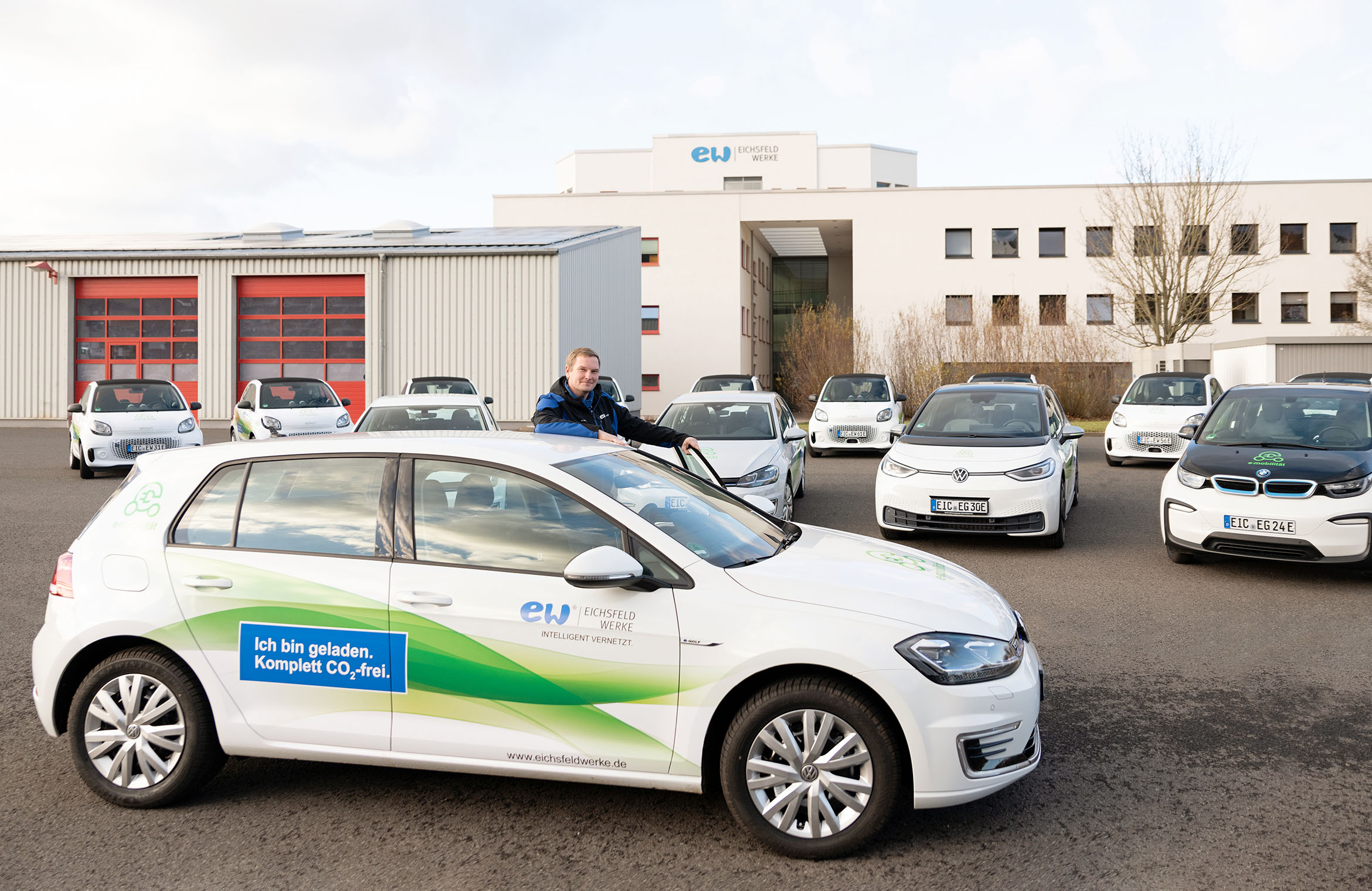 Studio1® Referenz Fotoproduktionen und Fahrzeugbeklebung für die Eichsfeldwerke GmbH - Elektromobilität