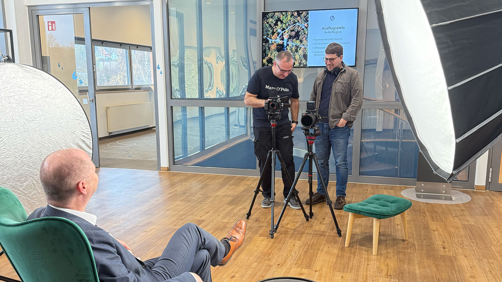 Studio1® Foto-Video-Team beim Shooting